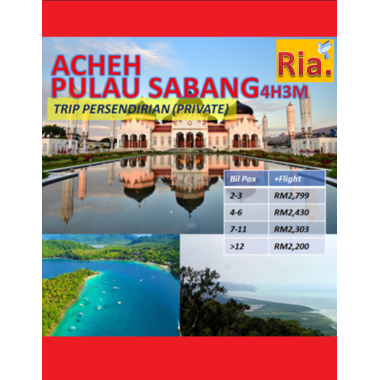 private acheh pulau sabang 4h3m